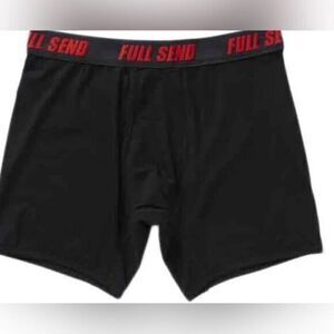 NWT Full Send Men’s Black Boxer Brief Underwear - Size Large